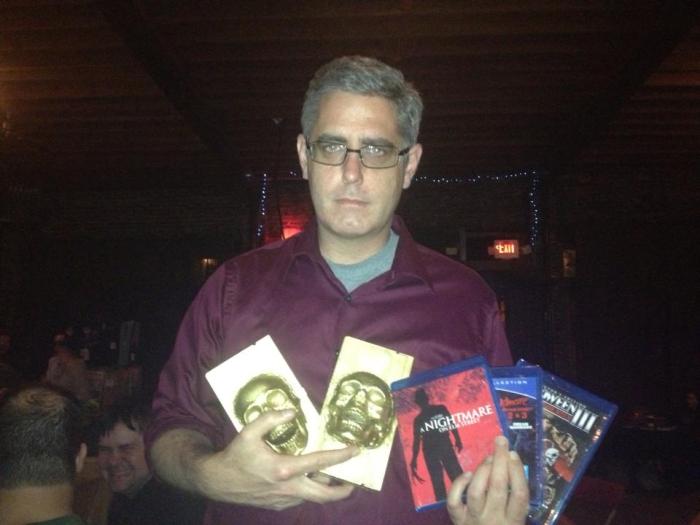 Me thinking I was looking creepy, but I realize now that I just look unimpressed. Believe me, I was very pleased with the awards.